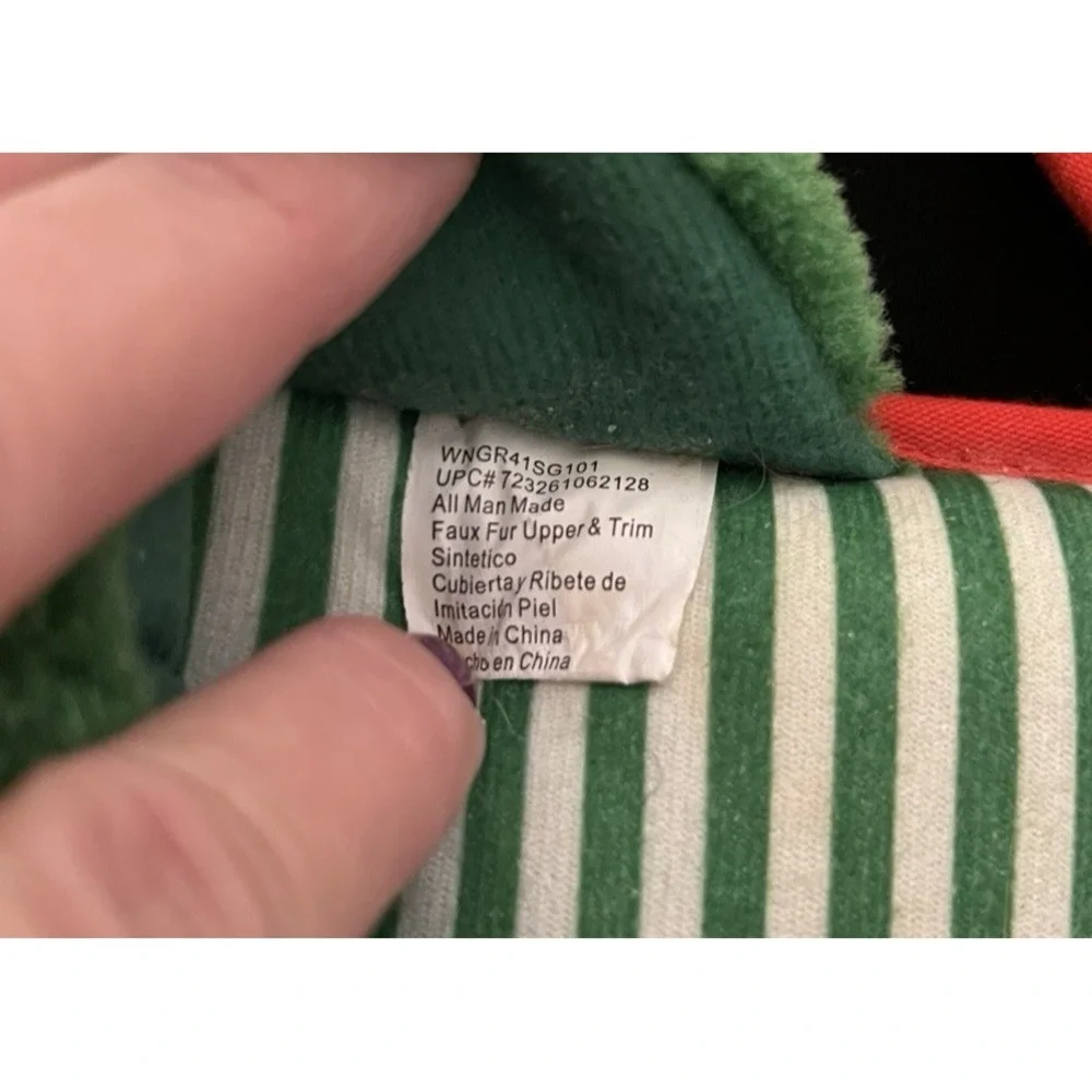 Men's Size‎ 9-10 Christmas The Grinch Slippers/House shoes Holidays, Unisex